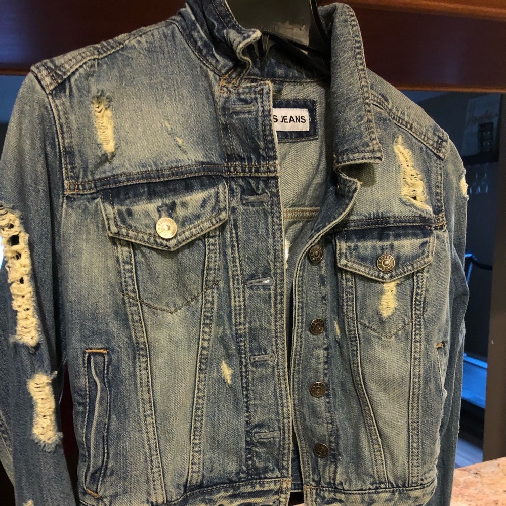 Distressed Denim Jacket